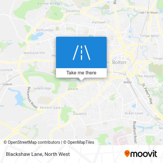 Blackshaw Lane map