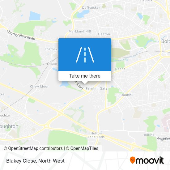 Blakey Close map