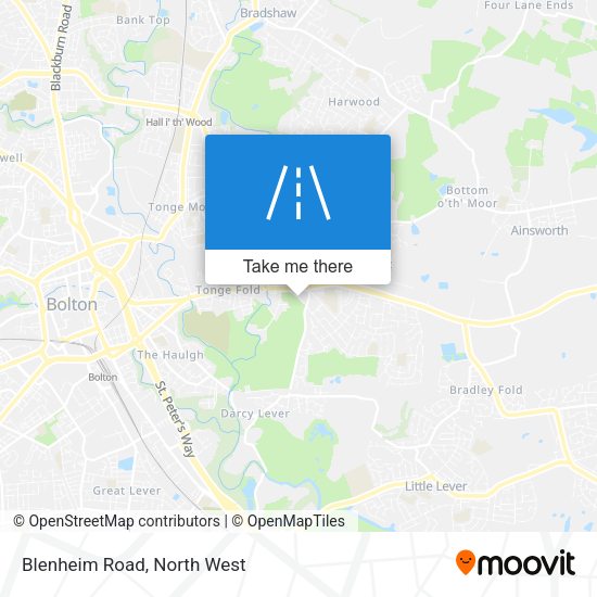 Blenheim Road map