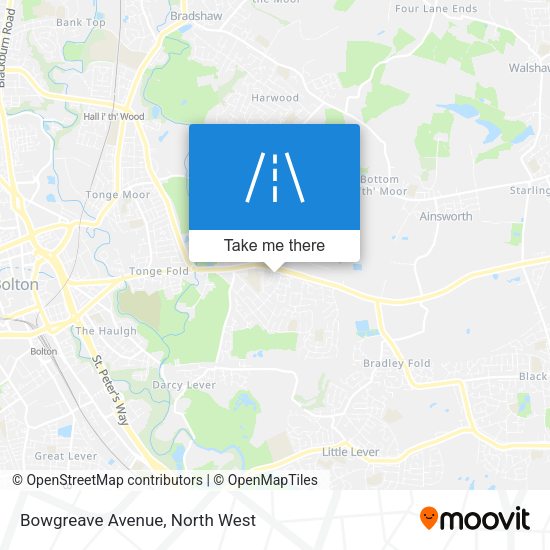 Bowgreave Avenue map