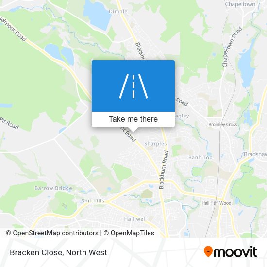 Bracken Close map