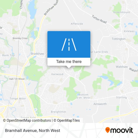 Bramhall Avenue map