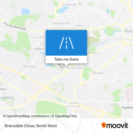 Bransdale Close map