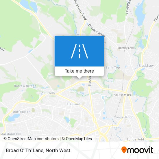 Broad O' Th' Lane map