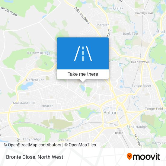 Bronte Close map