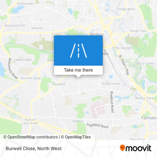 Burwell Close map