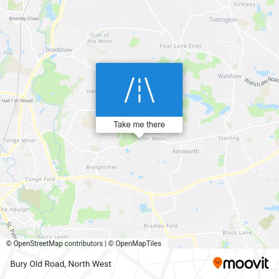 Bury Old Road map