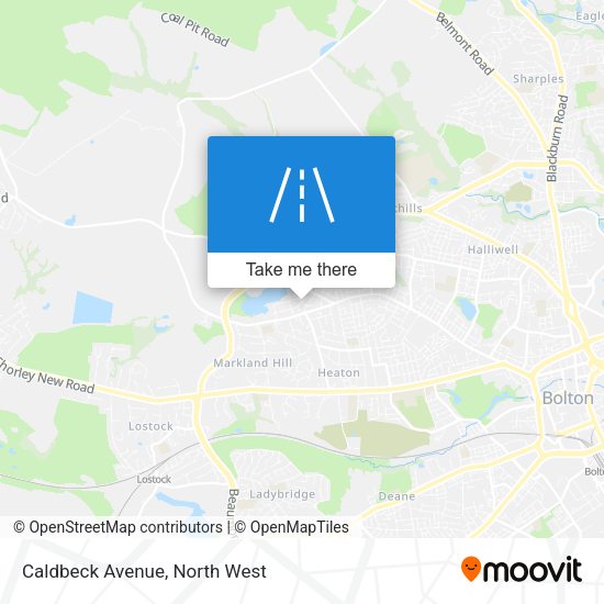 Caldbeck Avenue map