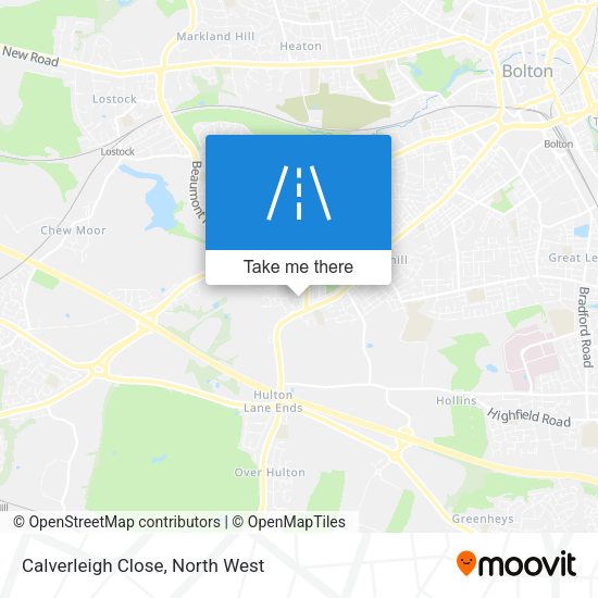 Calverleigh Close map