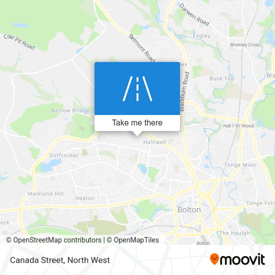 Canada Street map