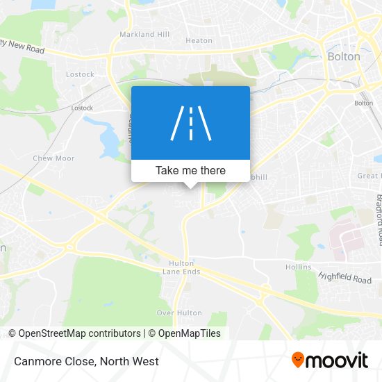 Canmore Close map