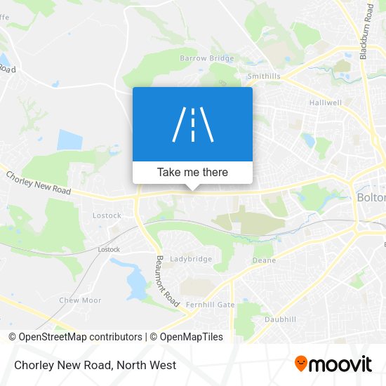 Chorley New Road map