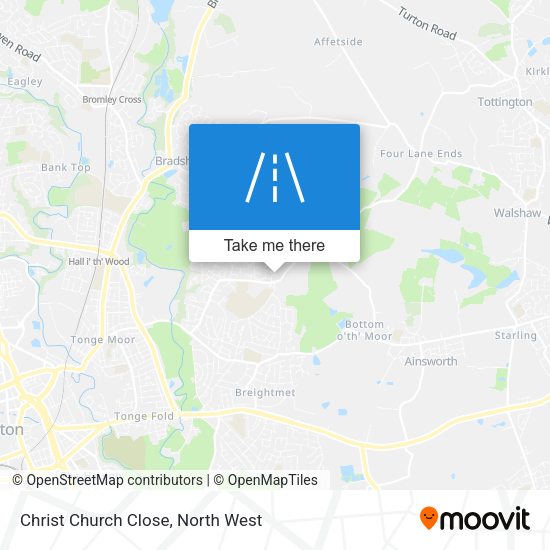 Christ Church Close map