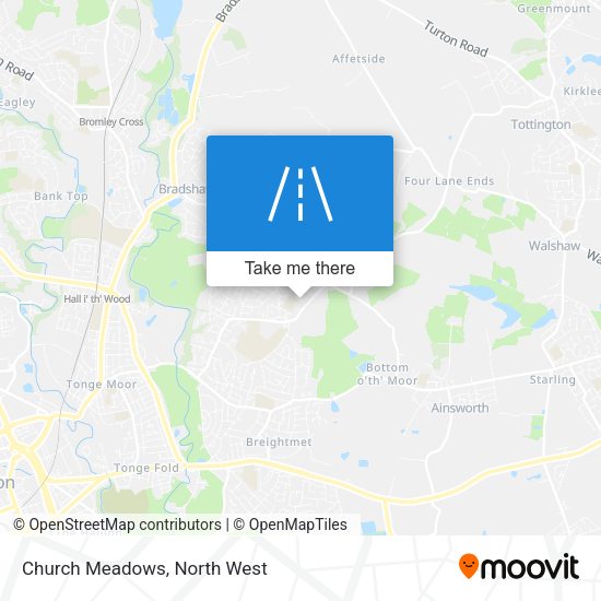 Church Meadows map