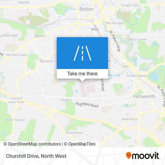 Churchill Drive map