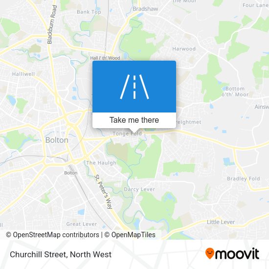 Churchill Street map