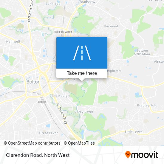 Clarendon Road map