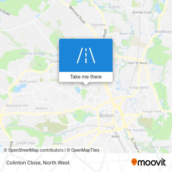 Colinton Close map