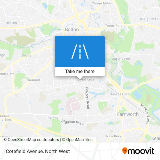 Cotefield Avenue map