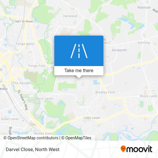 Darvel Close map