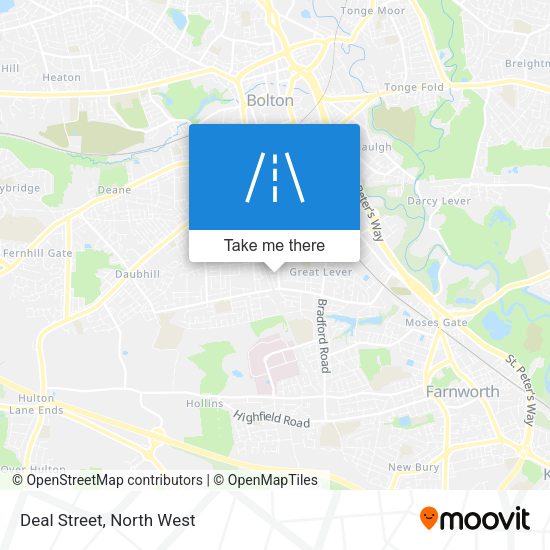 Deal Street map