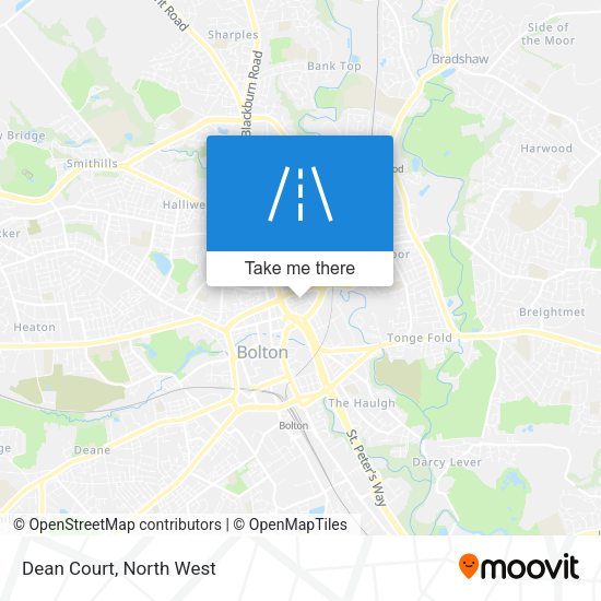 Dean Court map