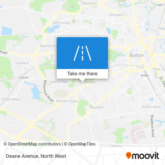 Deane Avenue map