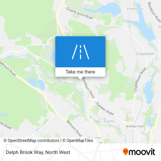 Delph Brook Way map