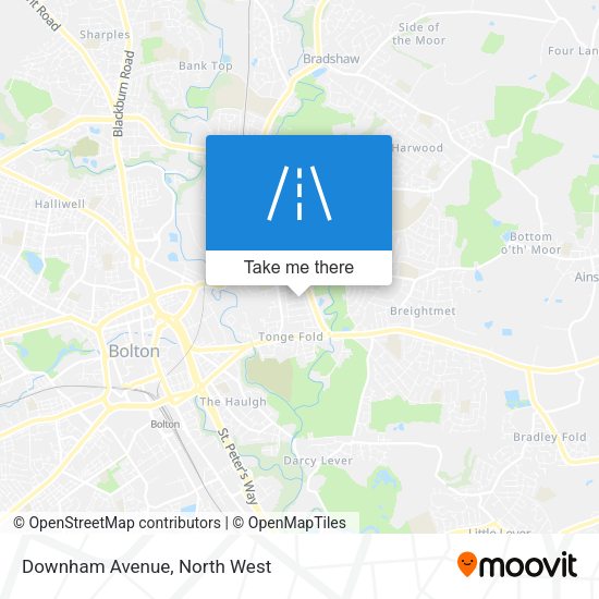Downham Avenue map