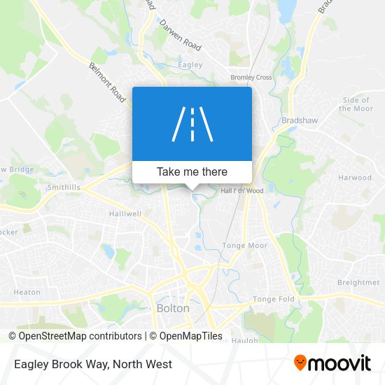 Eagley Brook Way map