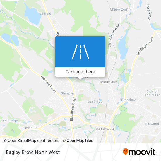 Eagley Brow map