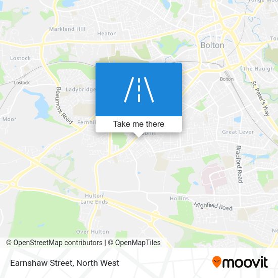 Earnshaw Street map