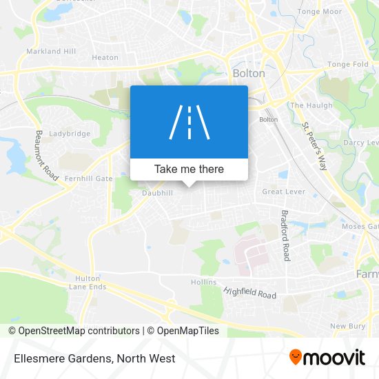 Ellesmere Gardens map