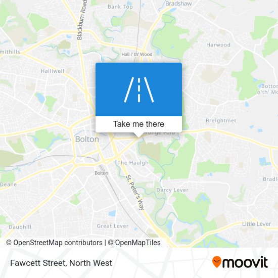 Fawcett Street map