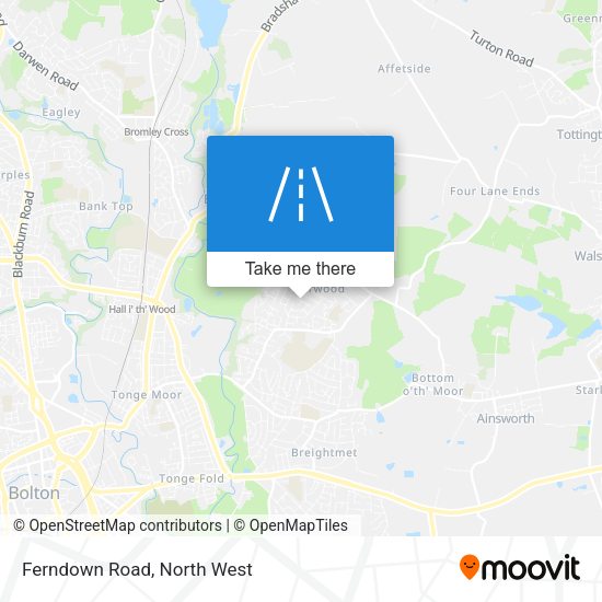 Ferndown Road map