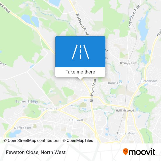 Fewston Close map