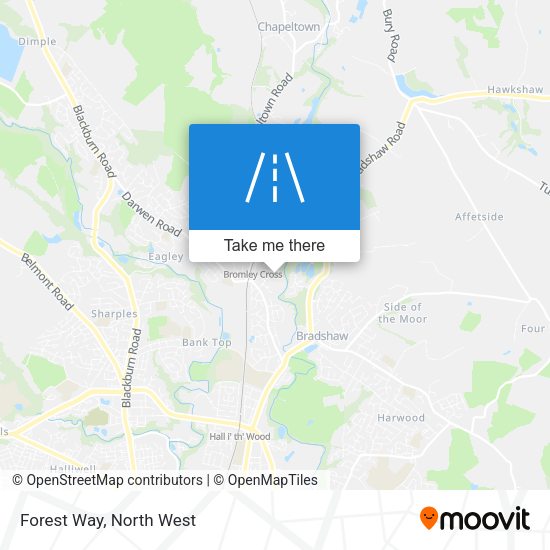 Forest Way map