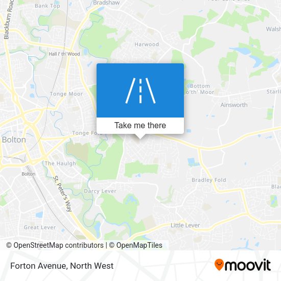 Forton Avenue map