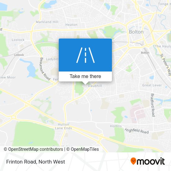 Frinton Road map