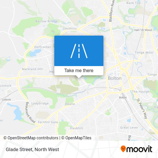 Glade Street map