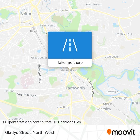 Gladys Street map