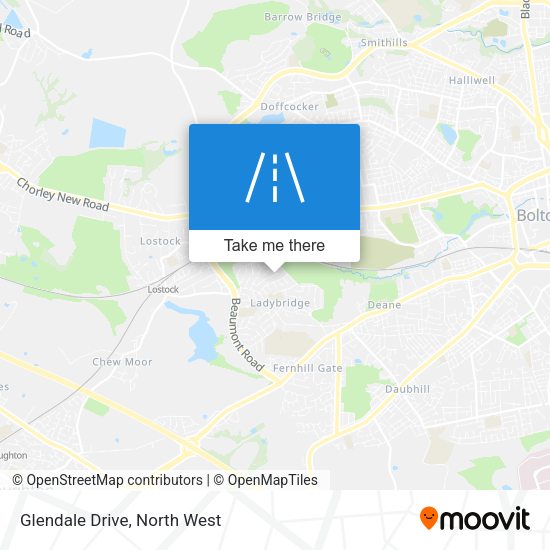 Glendale Drive map