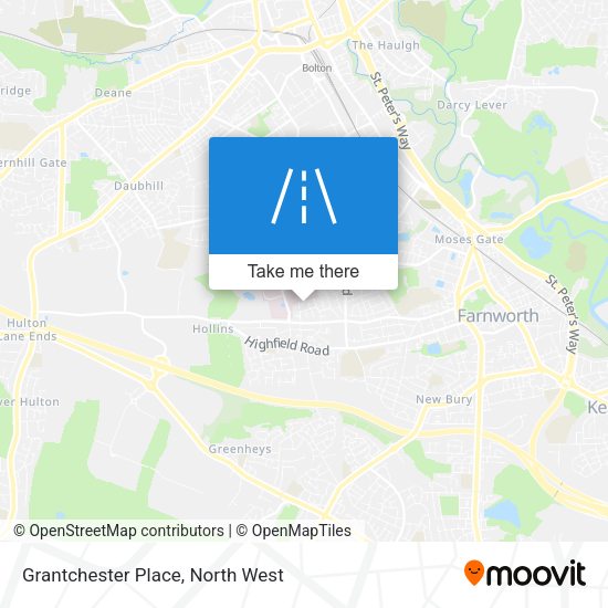 Grantchester Place map