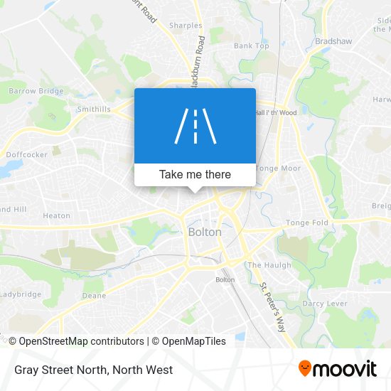 Gray Street North map