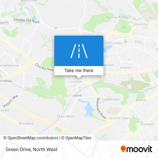 Green Drive map