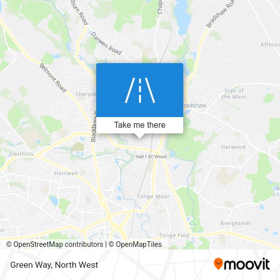 Green Way map