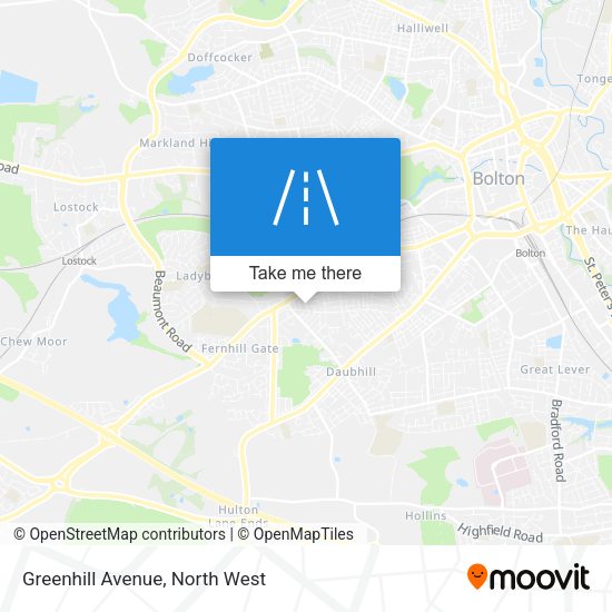 Greenhill Avenue map