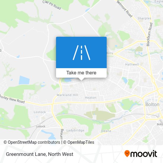 Greenmount Lane map