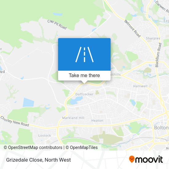 Grizedale Close map