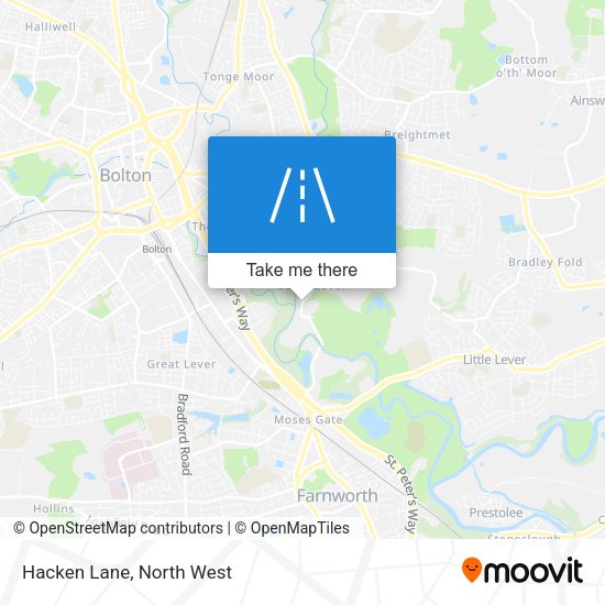 Hacken Lane map